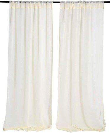 4.8ftx6.5ft Ivory Chiffon Runner Party Table Decorations Chiffon Backdrop Curtains Sheer Background Wedding Decorations Reception Decoration: Amazon.ca: Electronics