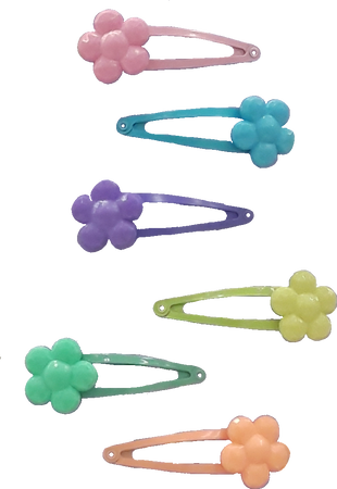 flower hair clips