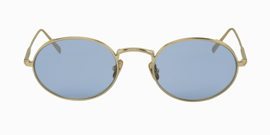 JPG Gold & Blue Oval Unisex Sunglasses | Limited Edition By Tejesta | TEJESTA