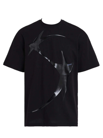 Mugler T-Shirt with Printed Motif Black (Dei5 edit)