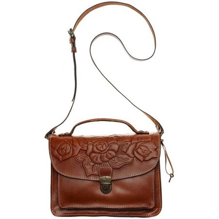 Brown vintage leather bag