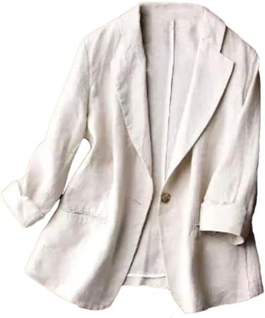 Amazon.com: Retro Oversized Jacket Women's Casual Cotton Linen Coat Jacket Casual Loose Thin Cardigan : Clothing, Shoes & Jewelry