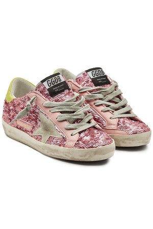 Golden Goose - Super Star Sneakers with Sequins, Leather and Suede