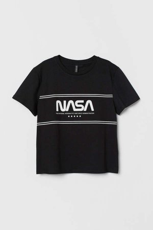 Cotton T-shirt - Black