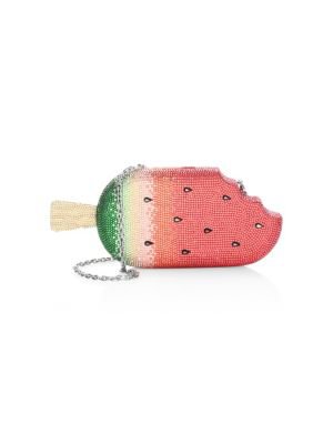 Judith Leiber Watermelon Popsicle Crystal Clutch In Pink | ModeSens