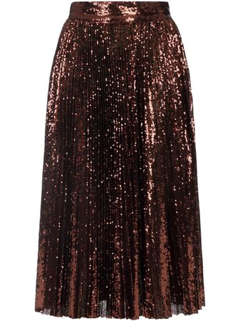 Dolce & Gabbana sequin midi plissé skirt