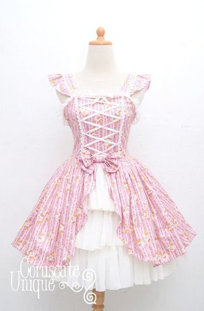Pastel pink sweet lolita dress