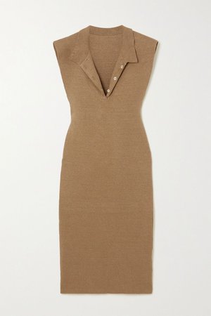 Taupe Santon linen dress | Jacquemus | NET-A-PORTER