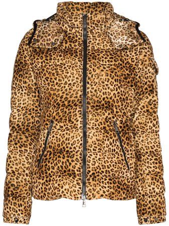 Moncler Bady Leopard Print Down Coat - Farfetch