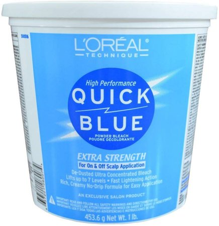 quick blue bleach powder