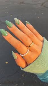 spring green acrylic nails - Google Search