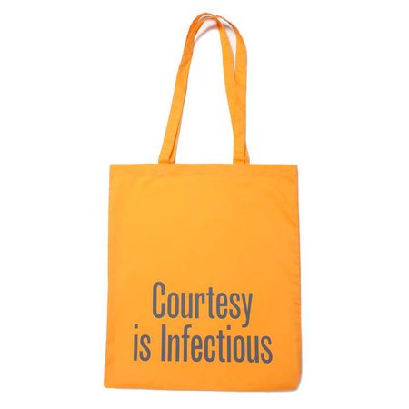 Plinth Courtesy is Infectious Tote Bag