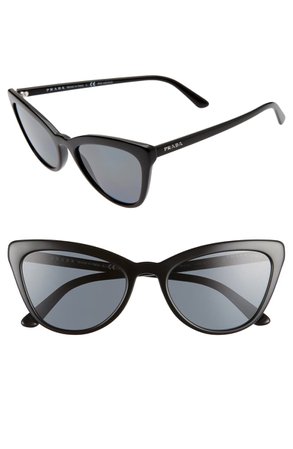 Prada 56mm Polarized Cat Eye Sunglasses | Nordstrom