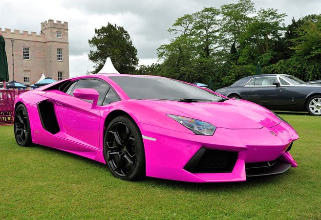 pink Lamborghini just to race with China