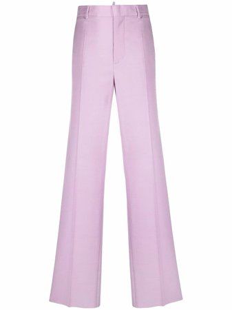 Shop Dsquared2 high-waisted tailored trousers with Express Delivery - FARFETCH