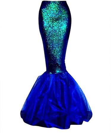 Amazon.com: Quesera Women's Mermaid Tail Costume Sequin Maxi Skirt Cosplay Party Dress : Clothing, Shoes & Jewelry