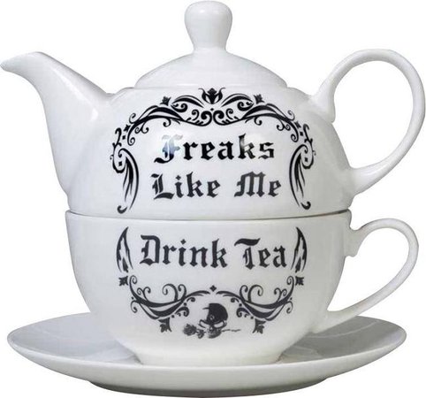 Alchemy Gothic - Freaks Like Me Drink Tea Set - Buy Online Australia – Beserk