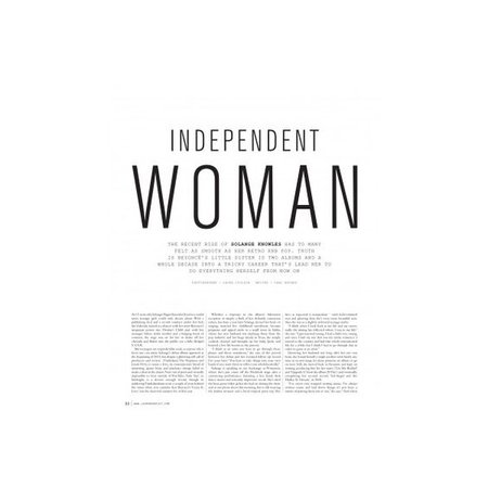 Independent woman text