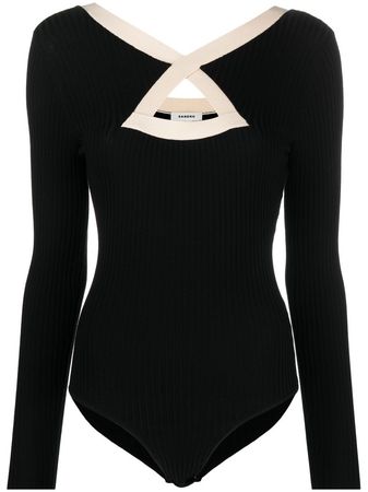 SANDRO Malanna cut-out Knitted Bodysuit - Farfetch