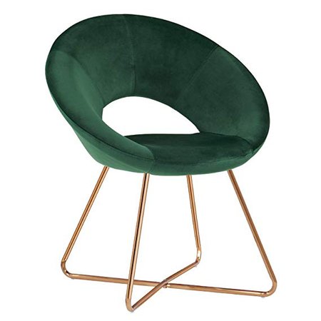 Amazon.com: Accent Chair for Living Room, Teal Modern Sofa Seat Single Recliner Chair Velvet Padded Seat Easy Assembly: Kitchen & Dining
