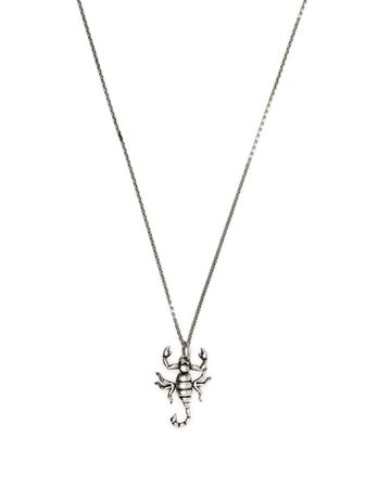 Shop silver Saint Laurent scorpion-pendant necklace with Express Delivery - Farfetch