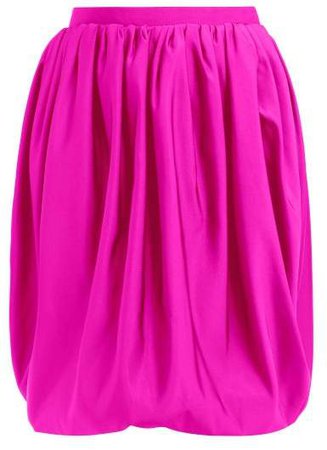Bubble Silk Faille Skirt - Womens - Pink
