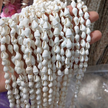 Natural Shell Necklace 80cm Length White Snail Shape Shell Beads for Jewelry Making DIY Necklace Bracelet Accessories Size 5 6mm|Beads| - AliExpress