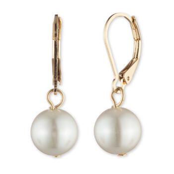 You’re Invited Pearl Leverback Earrings - Boscov's