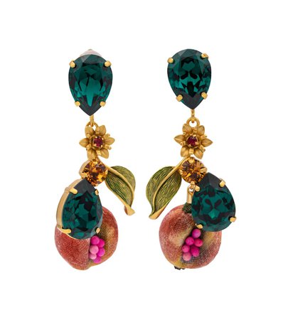 Dolce & Gabbana - Exclusive to Mytheresa – Crystal-embellished earrings | Mytheresa