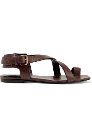 SAINT LAURENT | Hiandra leather sandals | NET-A-PORTER.COM