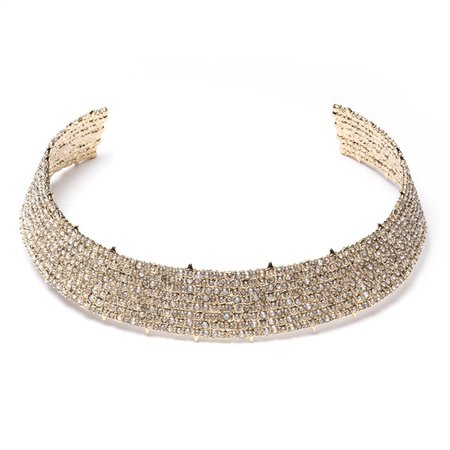 Crystal Lace Choker - Gold | ALEXIS BITTAR