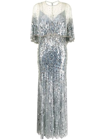 Jenny Packham crystal-embellished tulle gown - FARFETCH