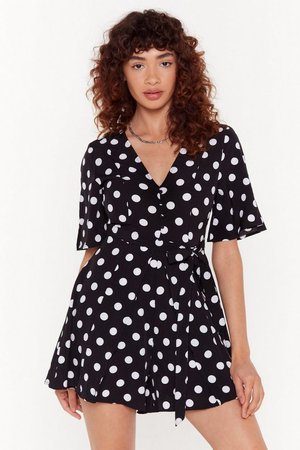 It's Dot Too Late Polka Dot Romper | Shop Clothes at Nasty Gal!
