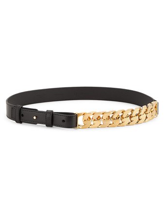 Shop Givenchy Mid-Chain Leather Belt
