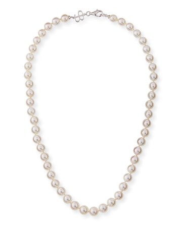 Belpearl 18" 8.5mm Akoya Pearl Necklace