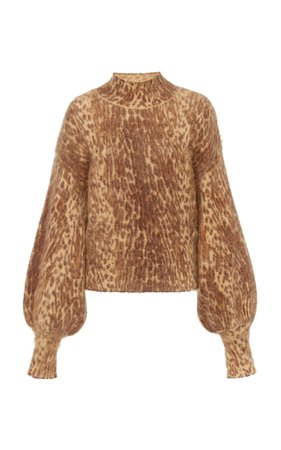 Printed Mohair-Blend Sweater by Zimmermann | Moda Operandi