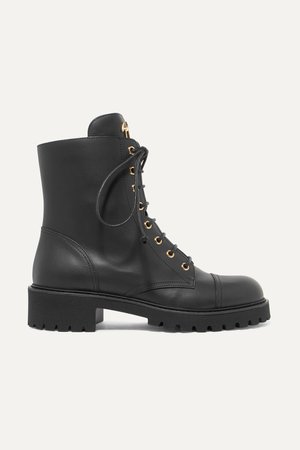 Black Leather ankle boots | Giuseppe Zanotti | NET-A-PORTER