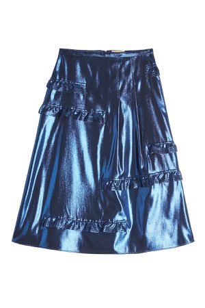 Silk Metallic Skirt Gr. UK 12