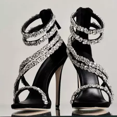 black crystal sandal heel - Google Search
