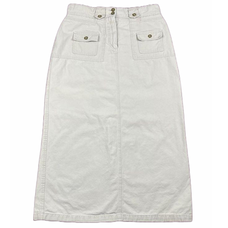 long khaki white skirt maxi midi