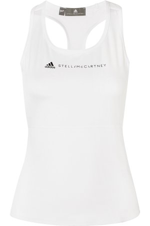 adidas by Stella McCartney | + Parley for the Oceans Essentials mesh-paneled Climalite tank | NET-A-PORTER.COM