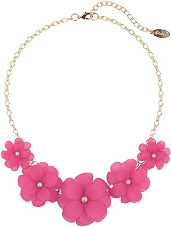 Amazon.com: BOCAR Newest Acrylic Pendant Collar Flower Statement Choker Necklace for Women (NK-10241-red): Clothing