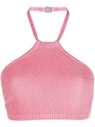 1017 knitted buckle top pink - Google Search