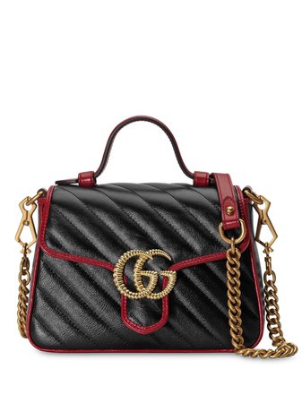 Gucci Gg Marmont Shoulder Bag 5835710OLFX Black | Farfetch