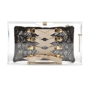 Charlotte Olympia Laced Up Pandora Box Clutch - Polyvore