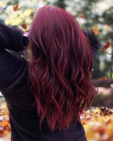 dark red hair