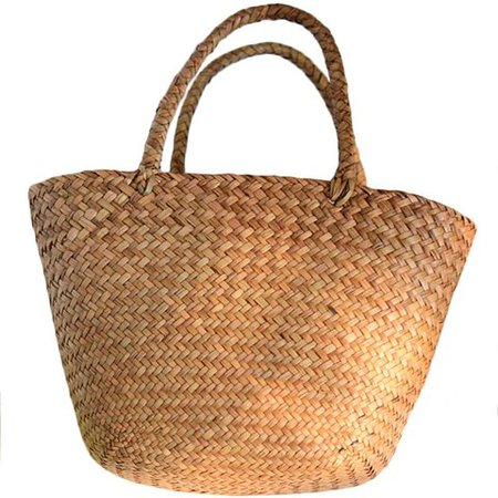 Bolsos de playa hechos a mano Bali, bolso de mano tejido de paja para mujer, Isla de verano, bolso cruzado, bolsa de mimbre tejida con solapa (marrón)|Bolsos de hombro| - AliExpress