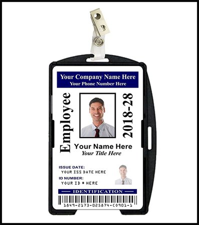 Amazon.com : Company/Corporate ID Card - Custom with Your Photo and Information : Office Products