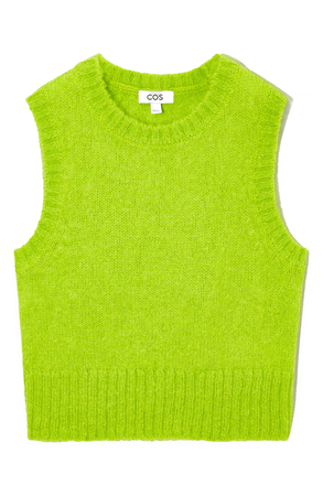 neon Green sweater vest