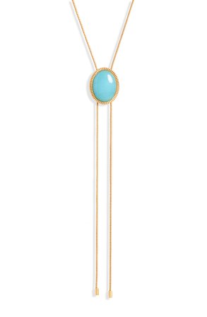 Madewell Oval Stone Bolo Necklace | Nordstrom
